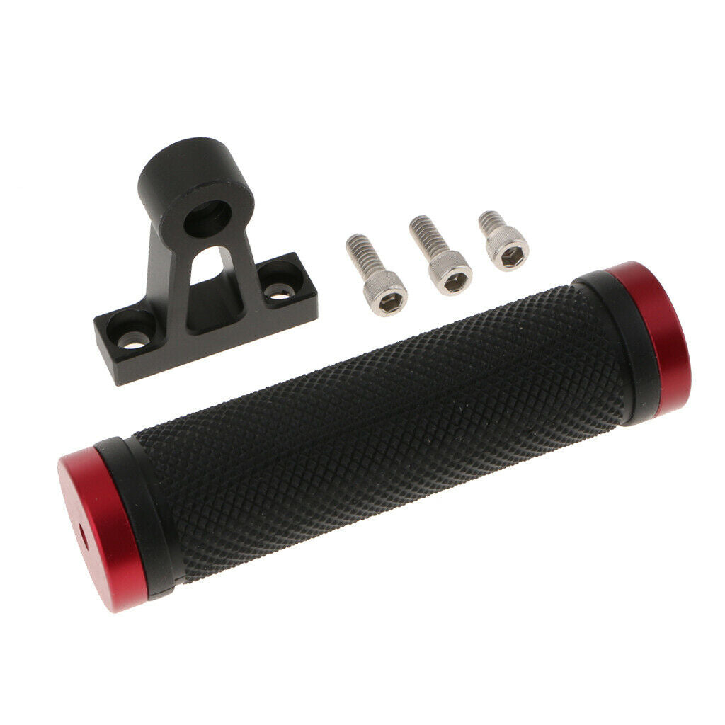 Aluminum Alloy Camera Video Cage Kit with Top Handle Grip for Canon 5DII-Red
