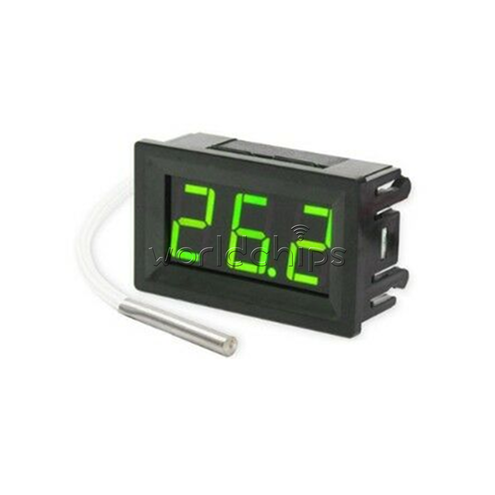DC 12V Digital LED Thermometer Probe Temperature Meter K Type Thermocouple