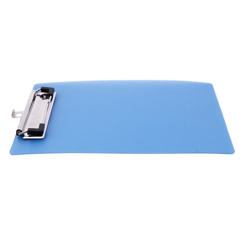 Office School Sp Loaded A5 Paper Holding File Clamp Clip Board Blue C9I2I2