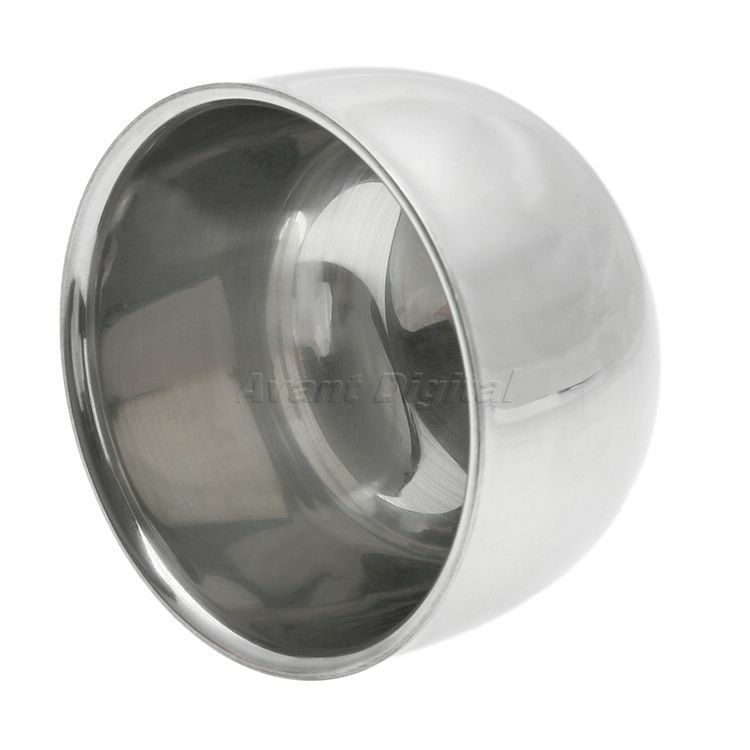 1pc Classic Stainless Steel Shaving Brush Mug Bowl Soap Cup Dia 7.3cm Men's Gift