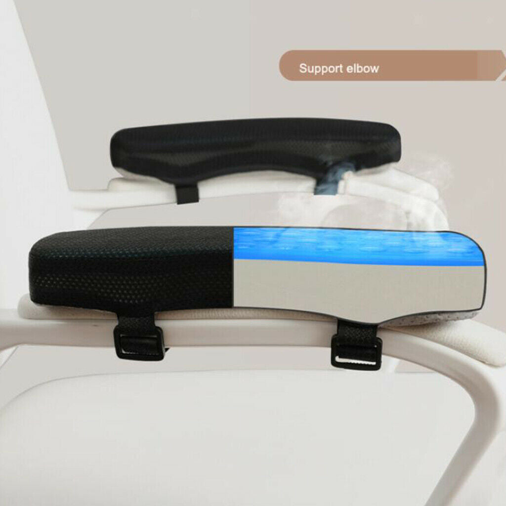 2Pcs Soft Office Chair Armrest Pads Arm Support Universal Chair Arm Cover