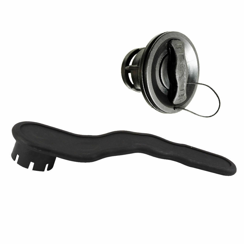 Double Seal Air Valve and Wrench Repair Tool for Inflatable Boat Tender Raft