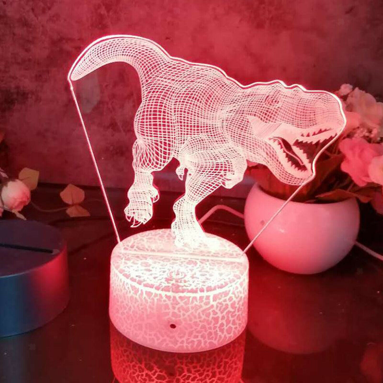 Dinosaur Night Light Kids Nightlight Boy Girls Bedroom Desktop Tabletop