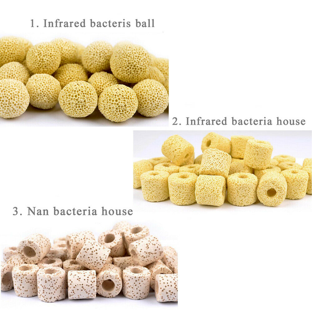 420G 12 in 1 Fish Tank Aquarium Bio Balls Filter Media w/ Zipper Media Mess Bag
