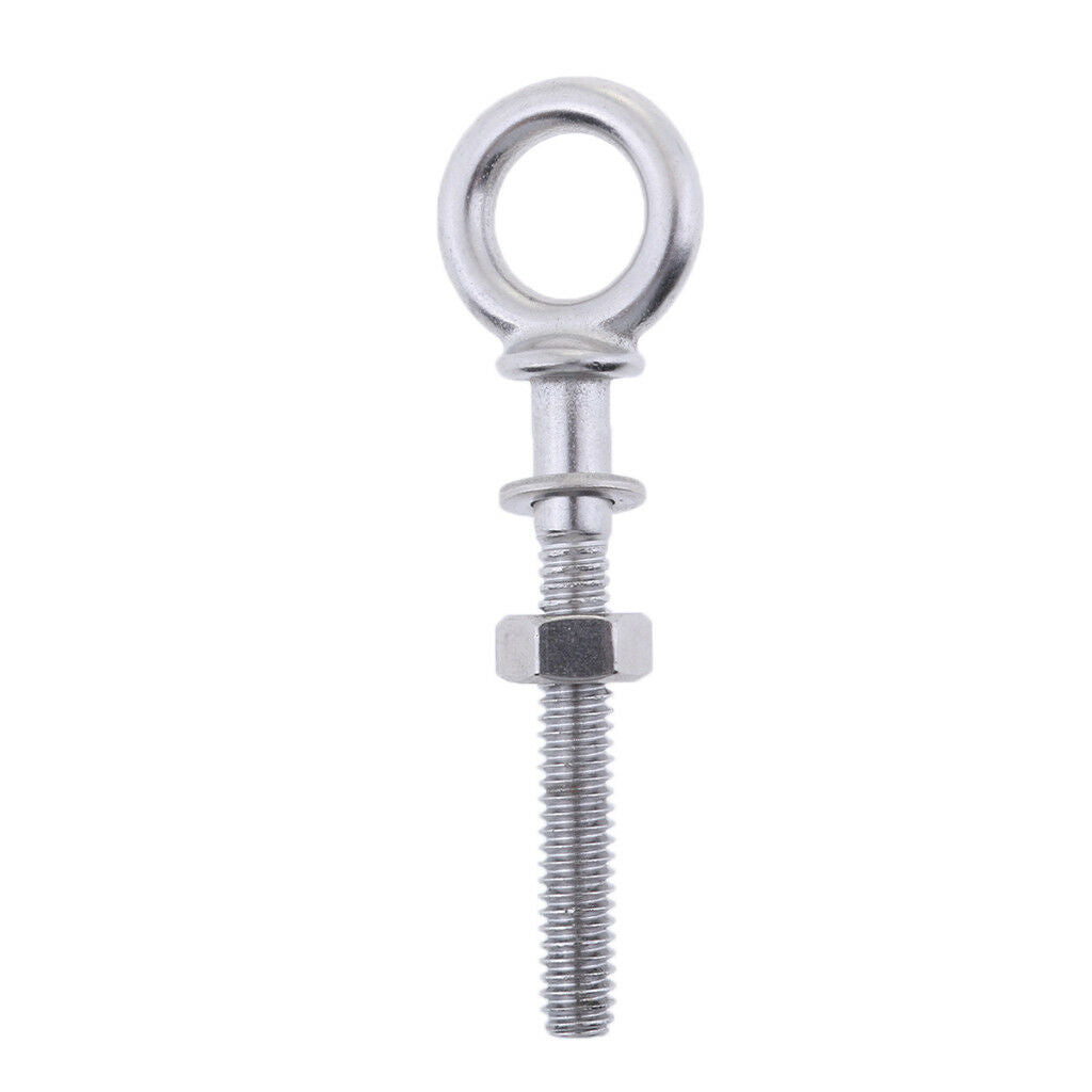 M4 x 40mm Long Lifting Eye Bolts With Washer and Nut - 304 Stainless Steel