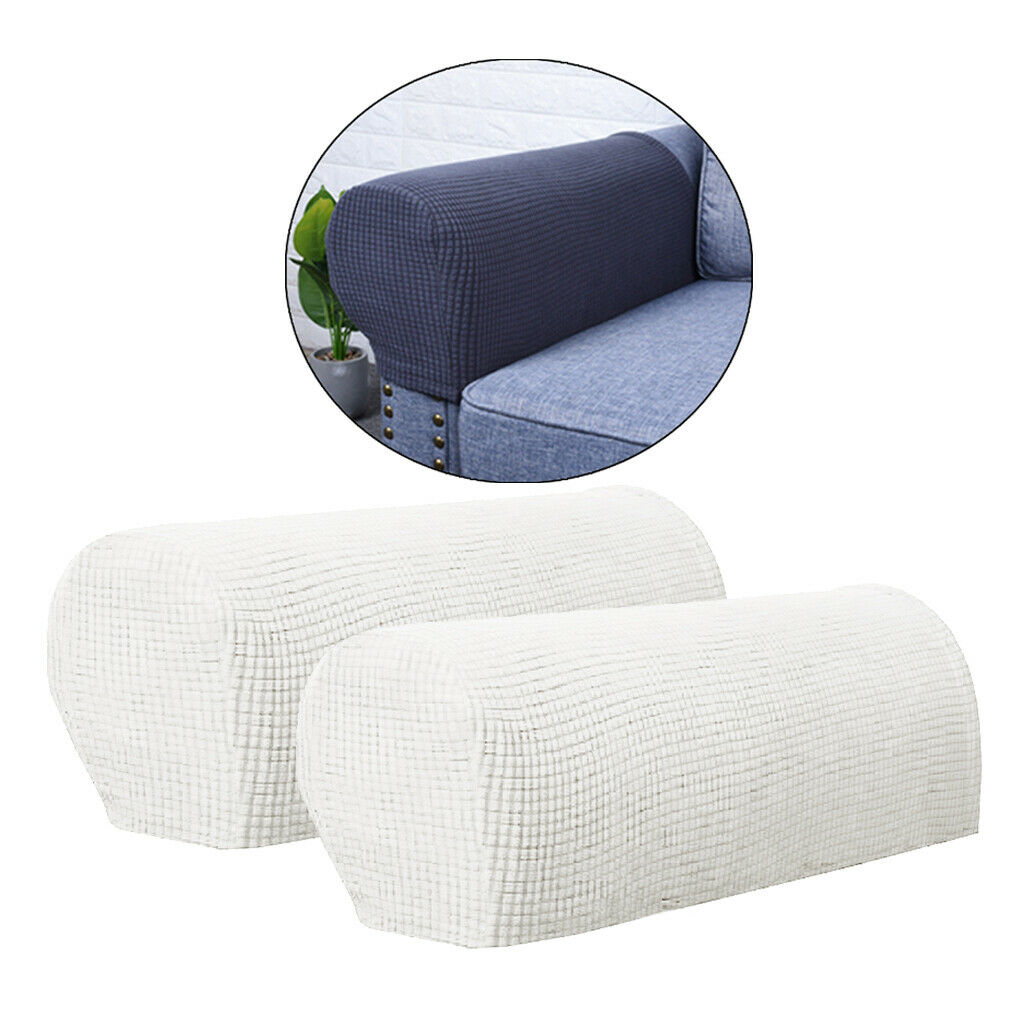 Stretch Armrest Covers Couch Slipcovers, 2 Pieces Comfortable Furniture Cover