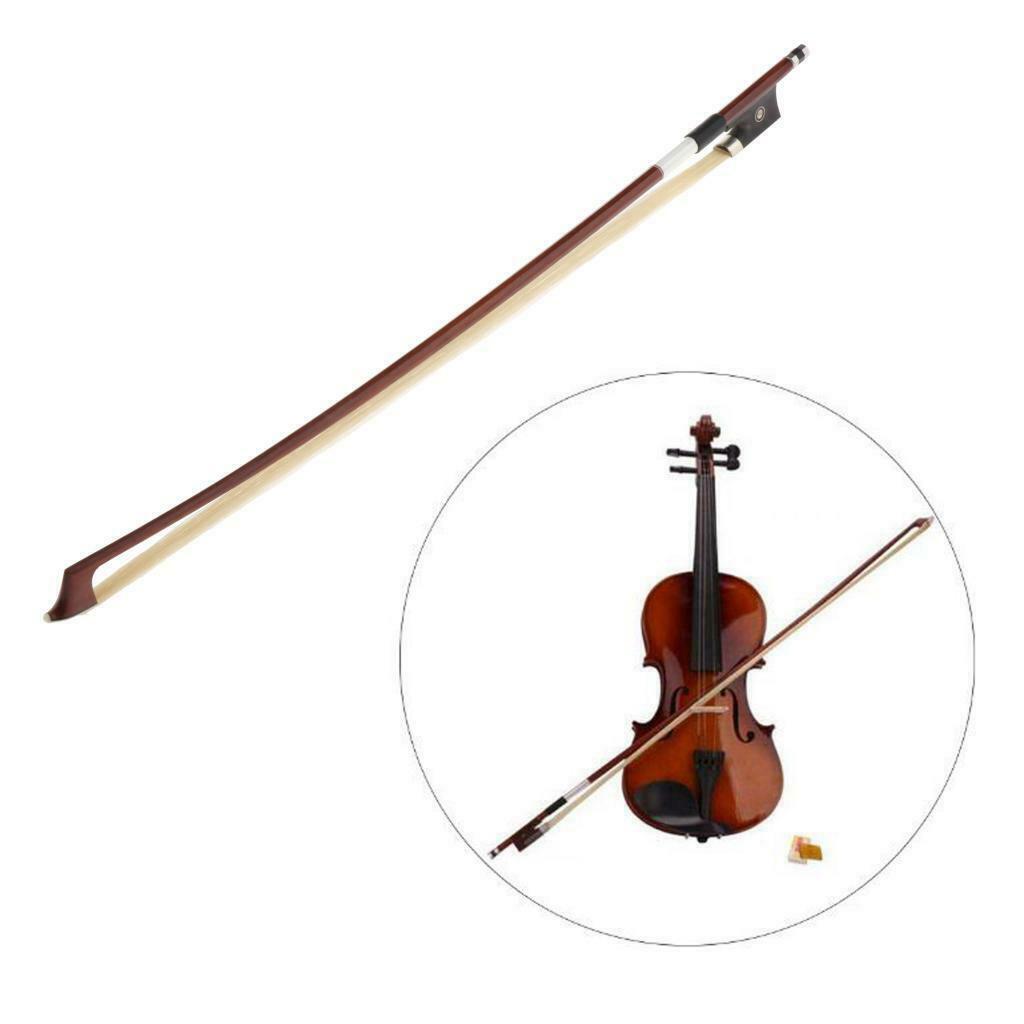 1pc Handmade Acoustic Violin Bow Beginner Brazilwood for Violin Learner