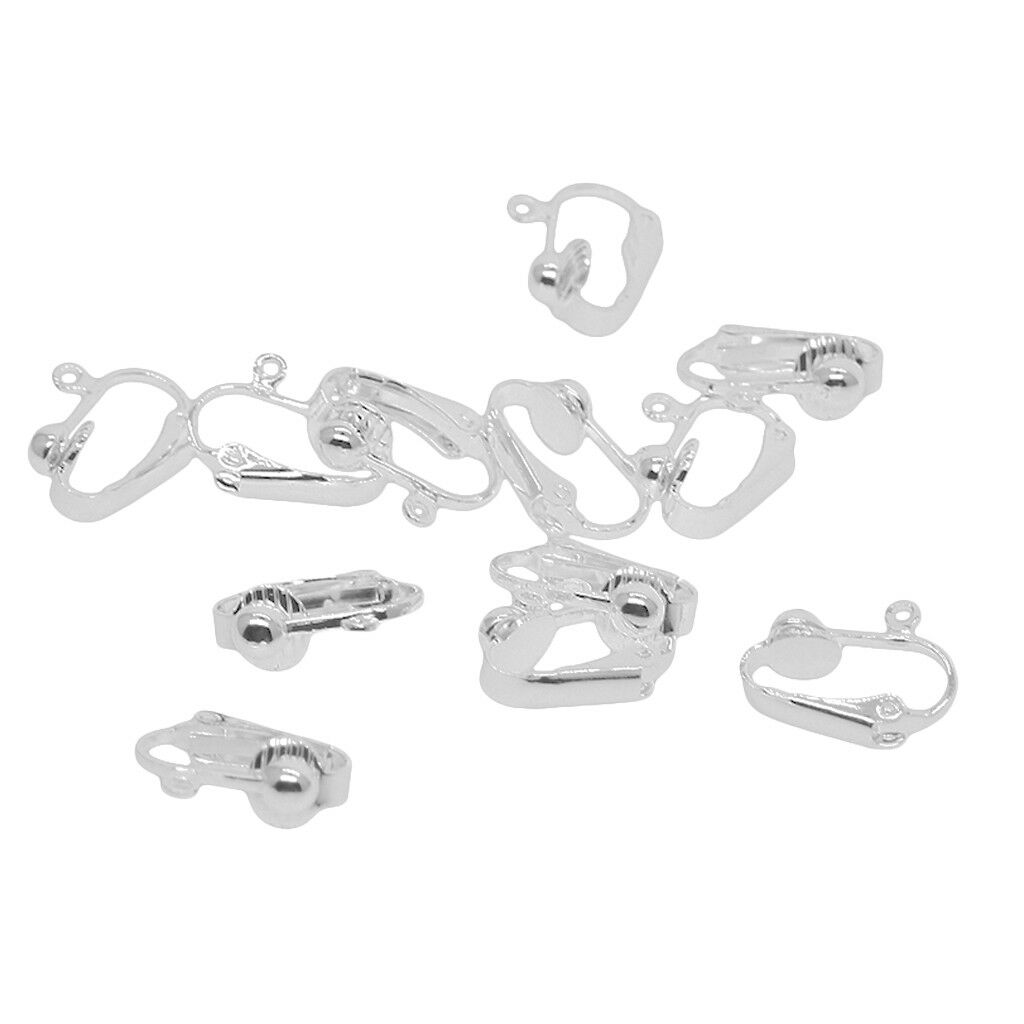 12pcs 16x14mm Brass   Converted Earring Loop Finding Clip On Earrings