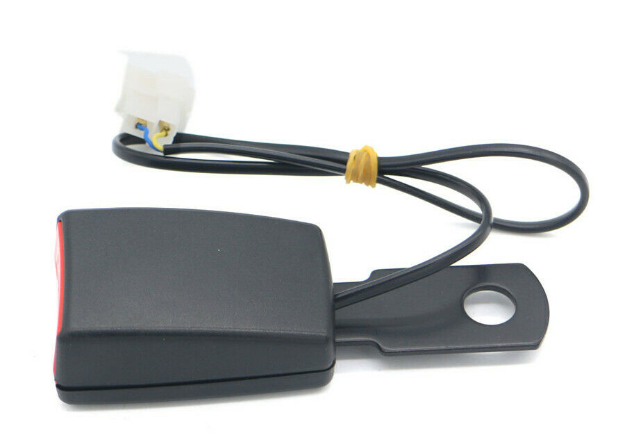 1x Car Seat Belt Latch Buckle Safety Belt Buckle Plug Adapter w/ Alarm Wire