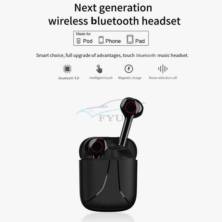Black 35mAh Bluetooth 5.0 Headphone One-step Pairing Wireless Stereo Earphones
