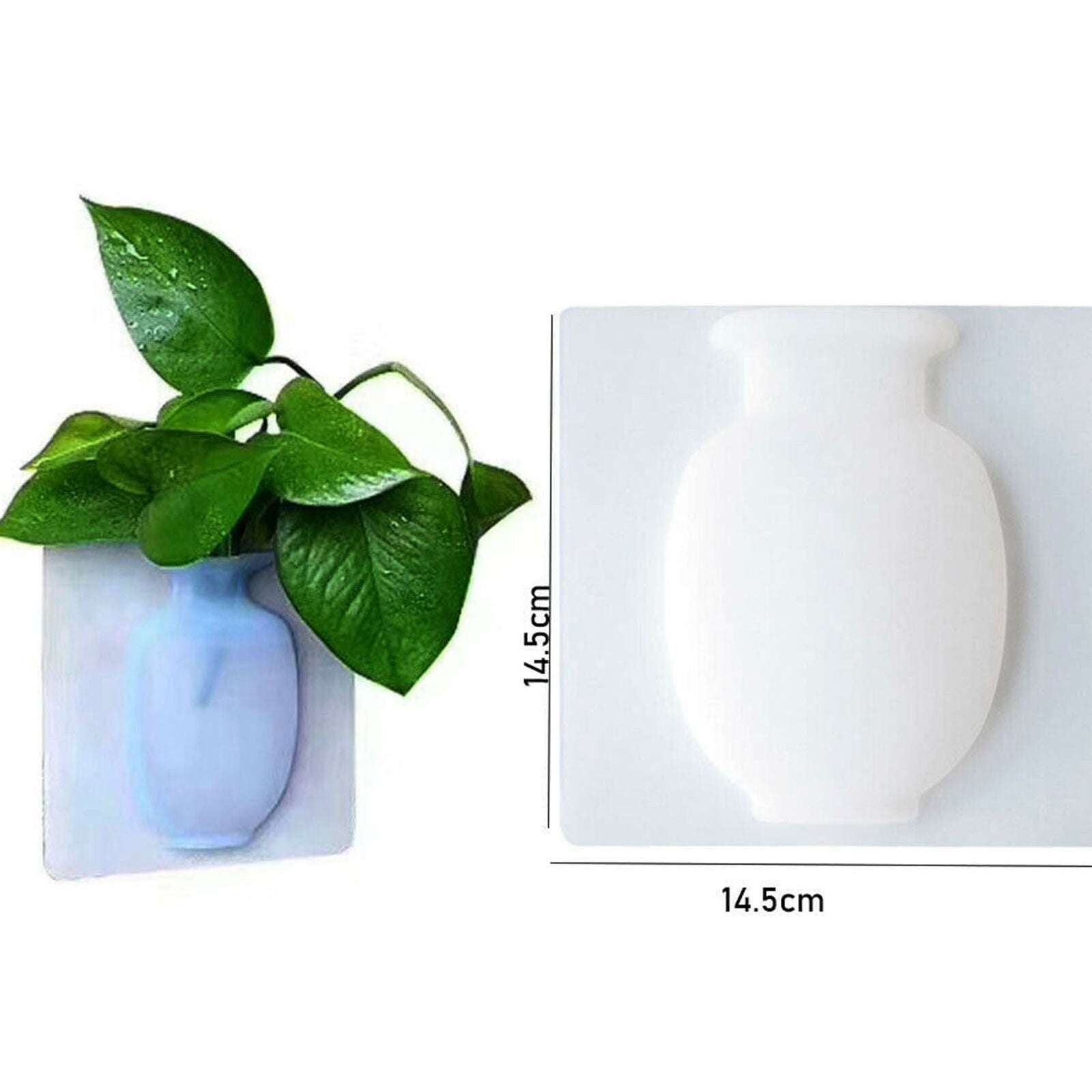 Magic Flower Pot Plant Vases Wall Stick Silicone Sticky Vase Flowers Container