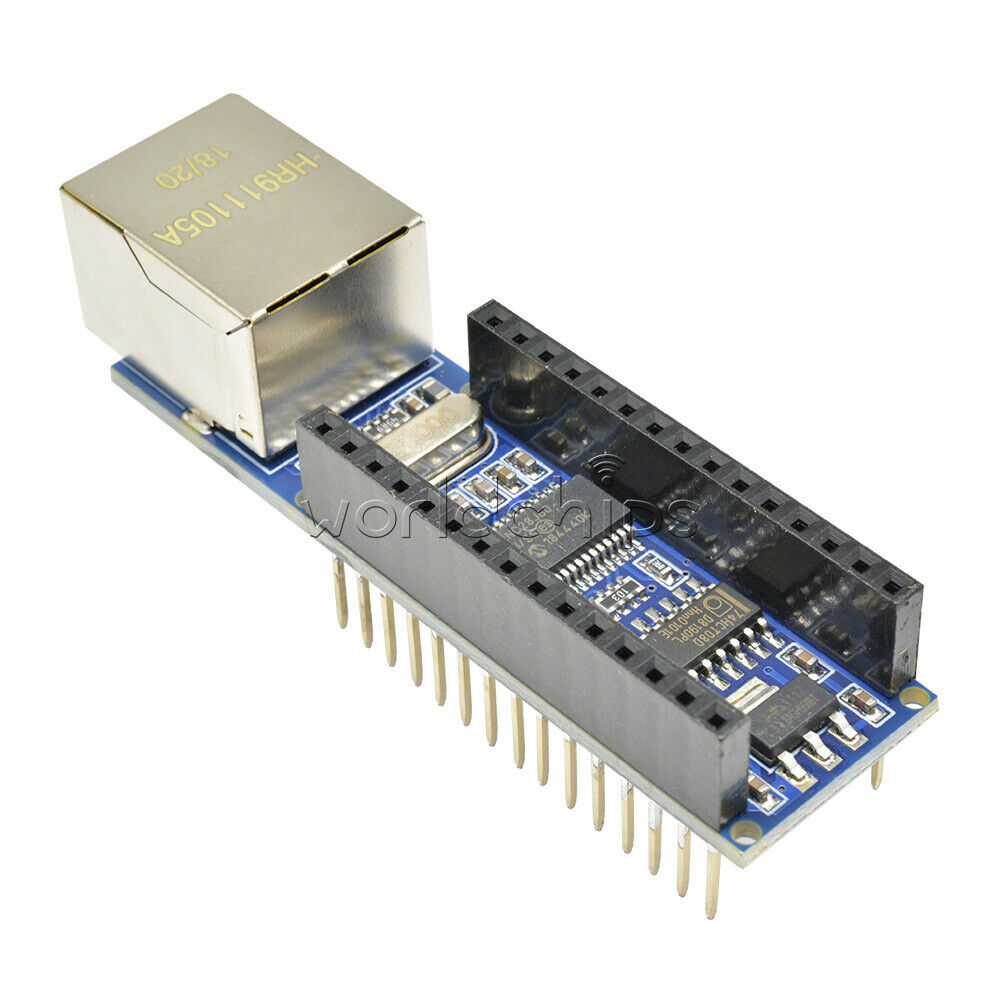 2Pcs Mini ENC28J60 Webserver module Ethernet Shield board for Arduino Nano V3.0
