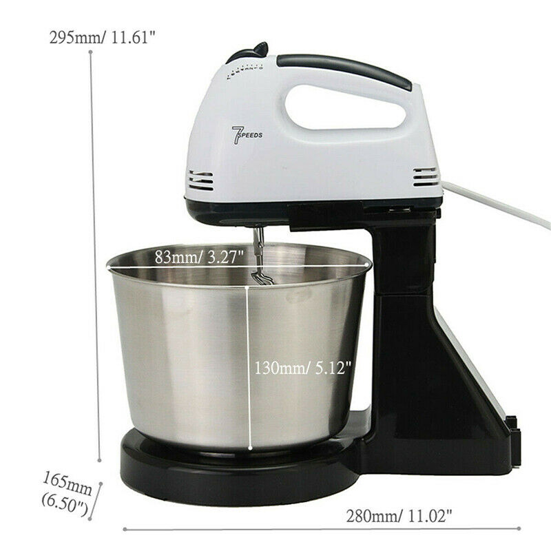 220V 100W 7 Speed Electric Egg Cake Stand Kitchen Mixer Dough Blender Beater