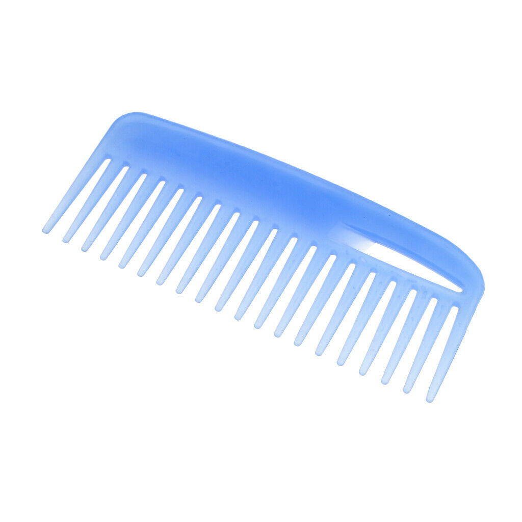 Pro Hair Comb Detangling Hairdressing Wide Tooth Salon Hairbrush Comb Blue
