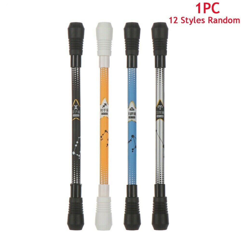 Non Slip Coated Spinning Ballpoint Pen Gaming Rolling Finger Rotating Playing US