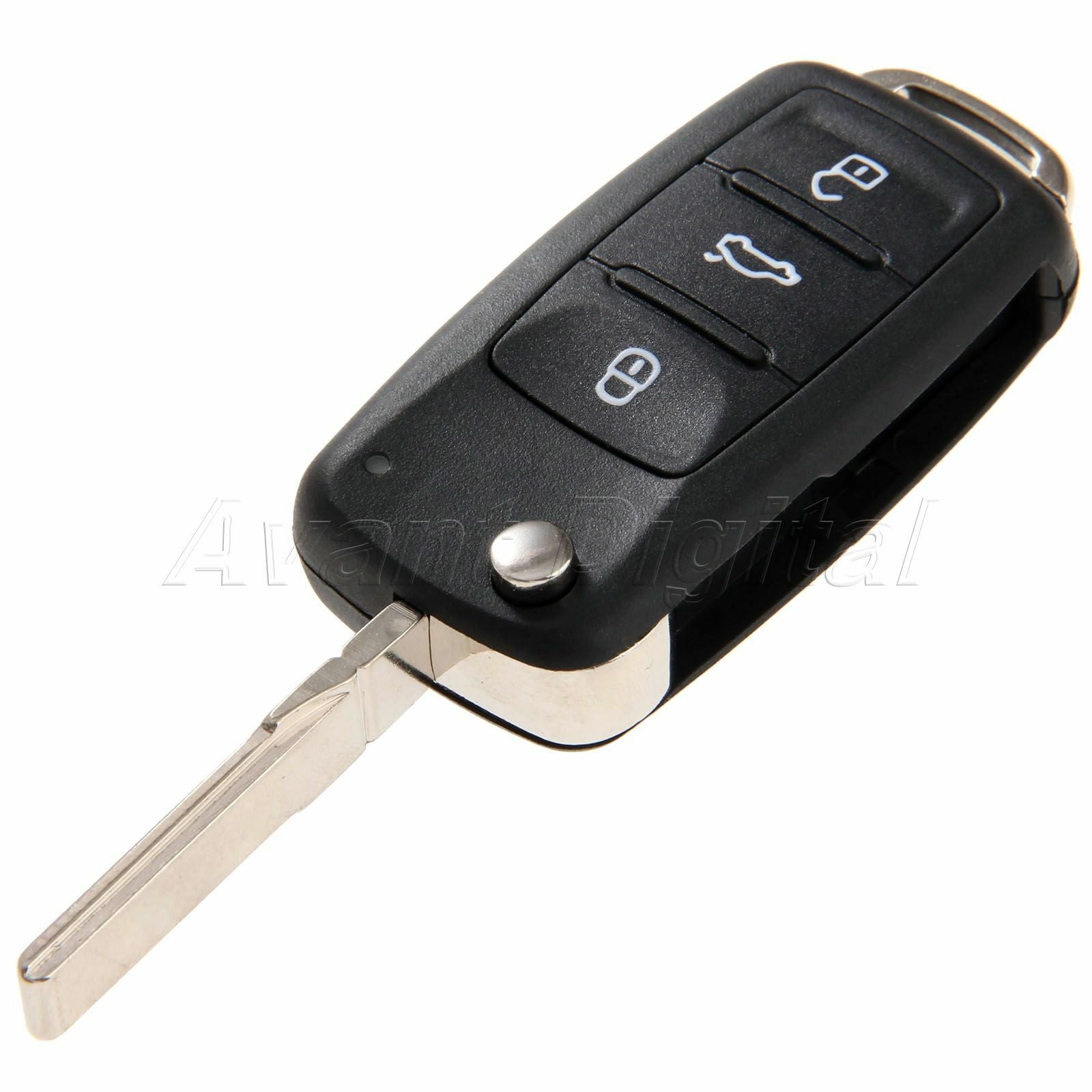 Remote Key Fob Shell Case Floding Flip For Caddy Sharan  Golf MK6 Polo Beetle