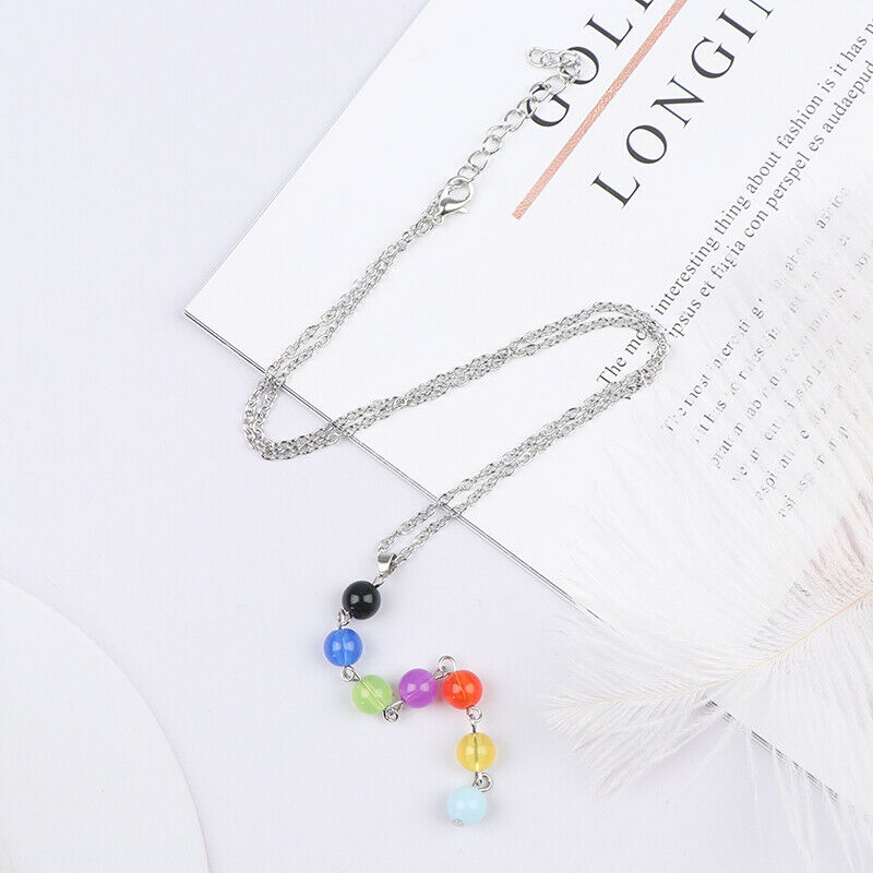 7Chakra Beads Pendant Yoga Reiki Healing Balancing Chain Necklace Jewel.l8