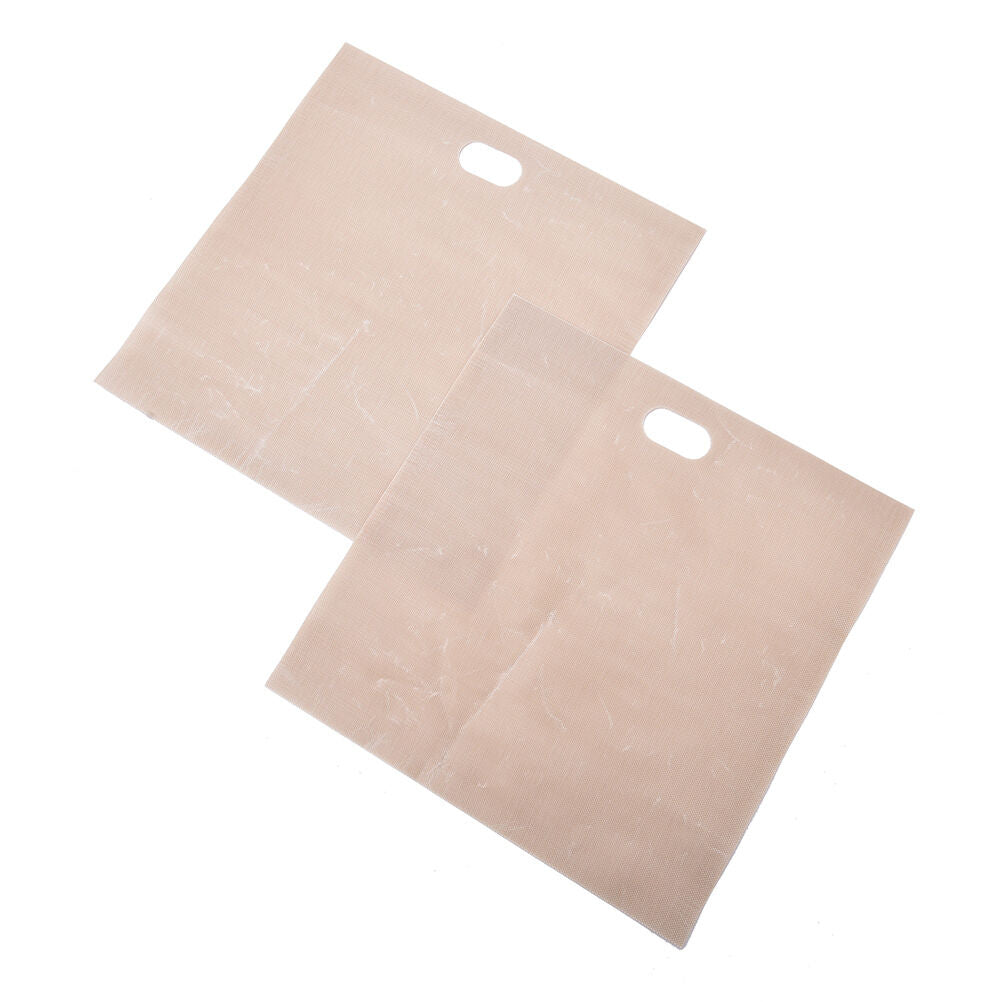 Sandwich Toaster Toast Bags Non-Stick Reusable Safety Heat-Resistant 2pcs DD
