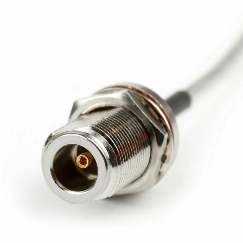 4xN Female Jack Bulkhead to SMA Male RF Pigtail Semi-Flexible Cable RG402 15cm A