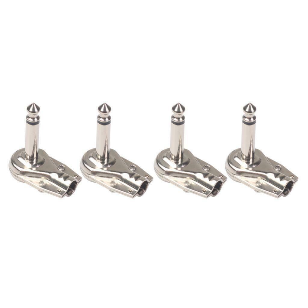 Diameter Guitar Effect Cable Plug Iron Right Angle Welding Plugs Guitar
