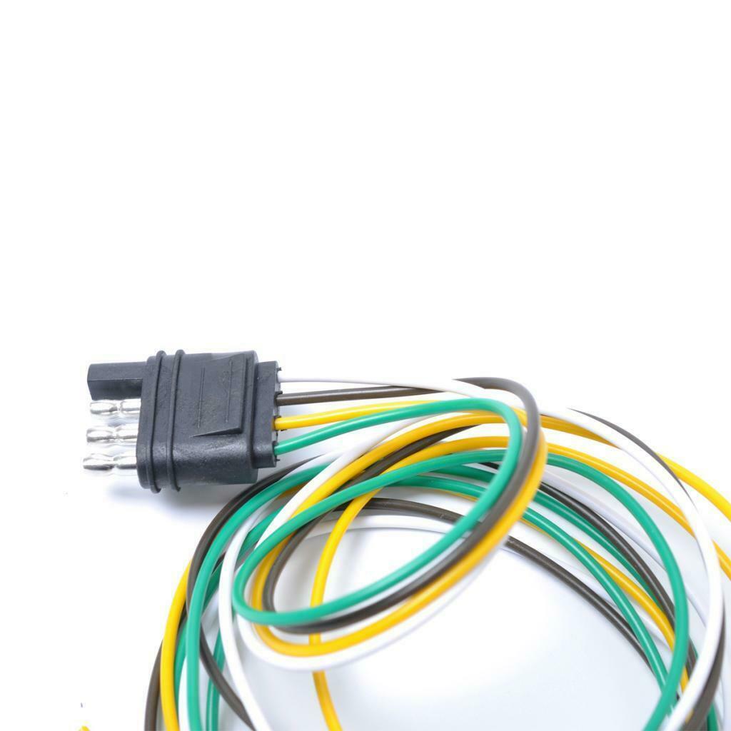 7 Pin to 4 Pin Trailer RV Light Connector Adapter Plug With Extension Cable