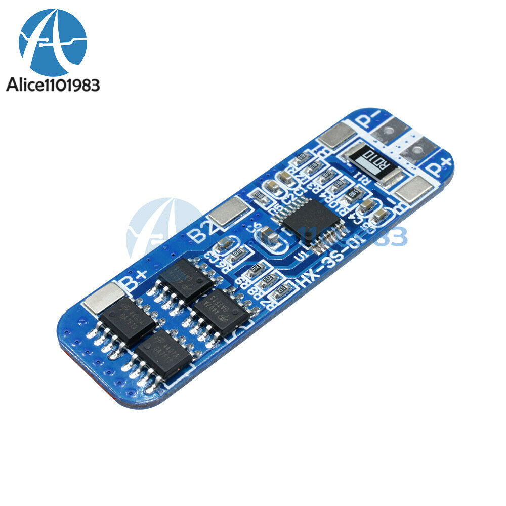 3S 12V 18650 10A BMS Charger Li-ion Lithium Battery Protection Board HX-35-01