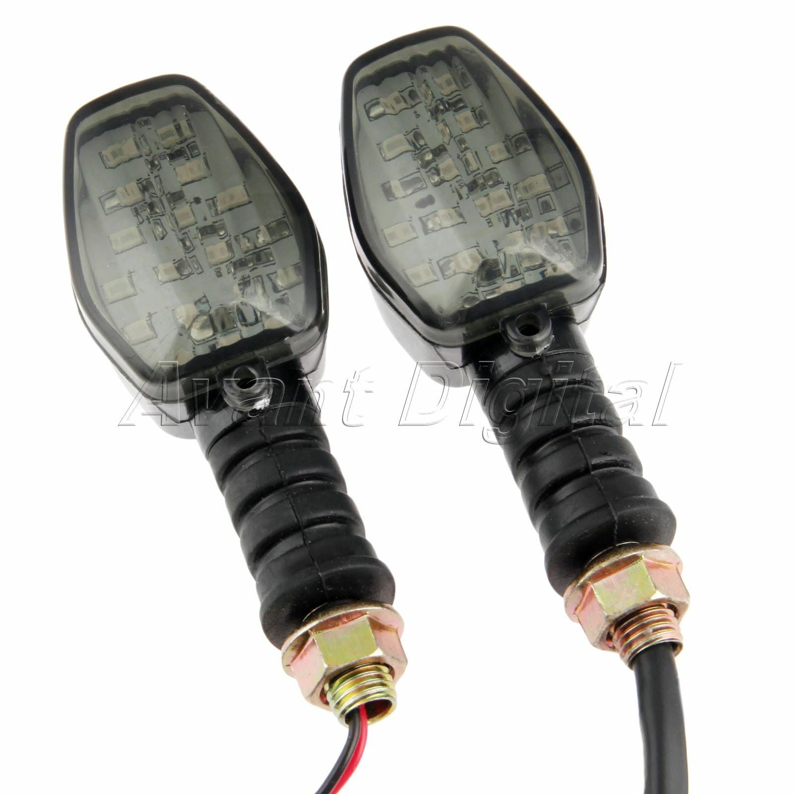 Universal 12V Cafe Racer Bobber Chopper Motorcycle Turn Signals Indicator Lights