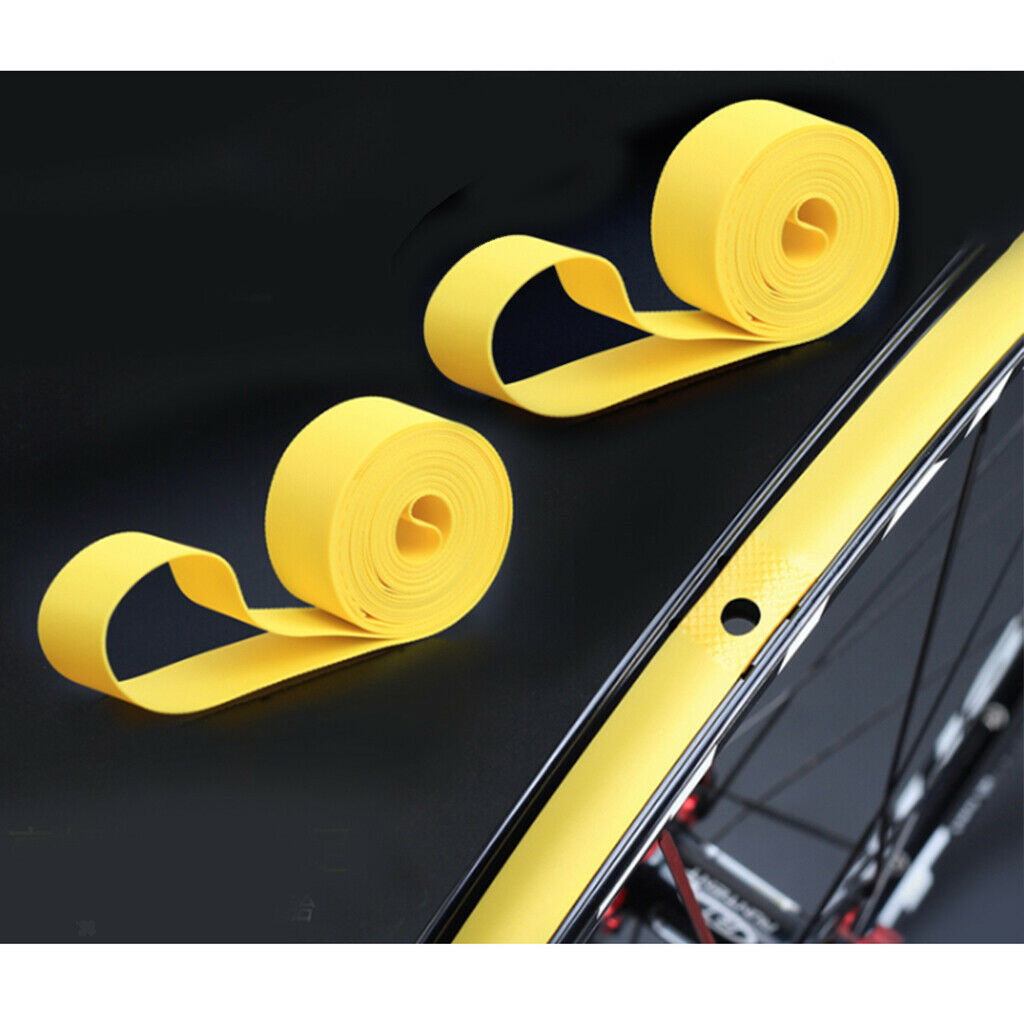 2Pcs Bicycle Tire Rim Liner Anti Puncture Tape Mountain Bike Inner Tube Pad 26''