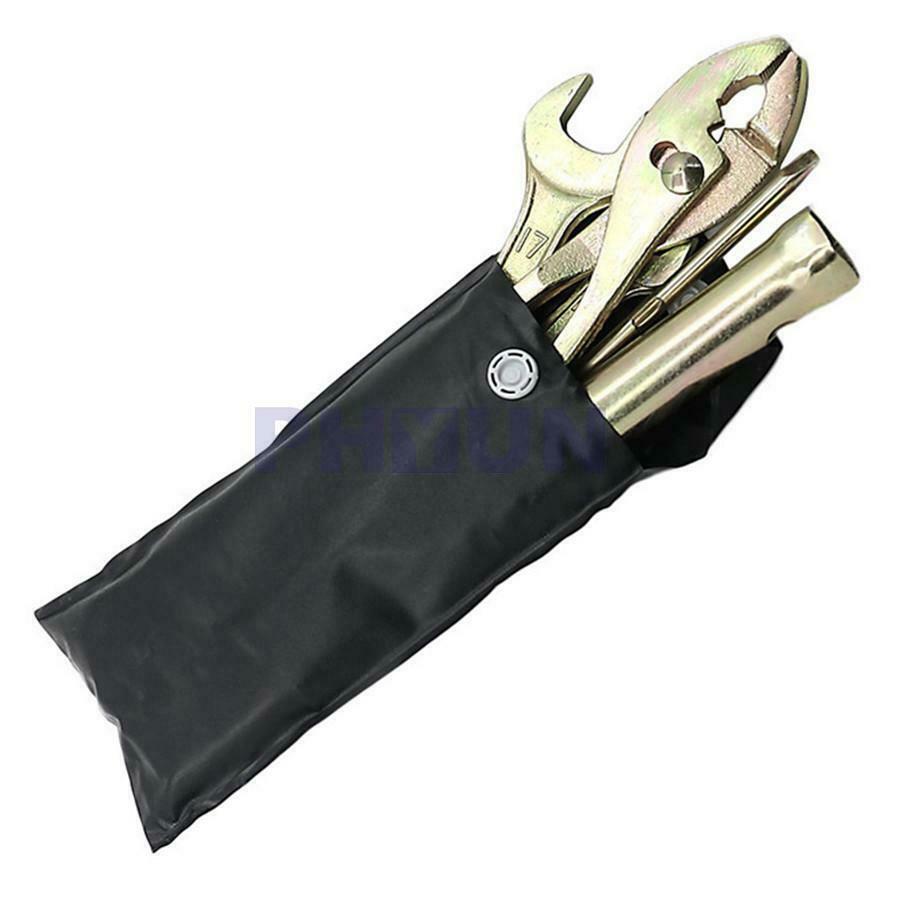 7pcs/Set New Motorcycle Spark Plug Spanner Wrench Socket Plier Tool Kit Durable
