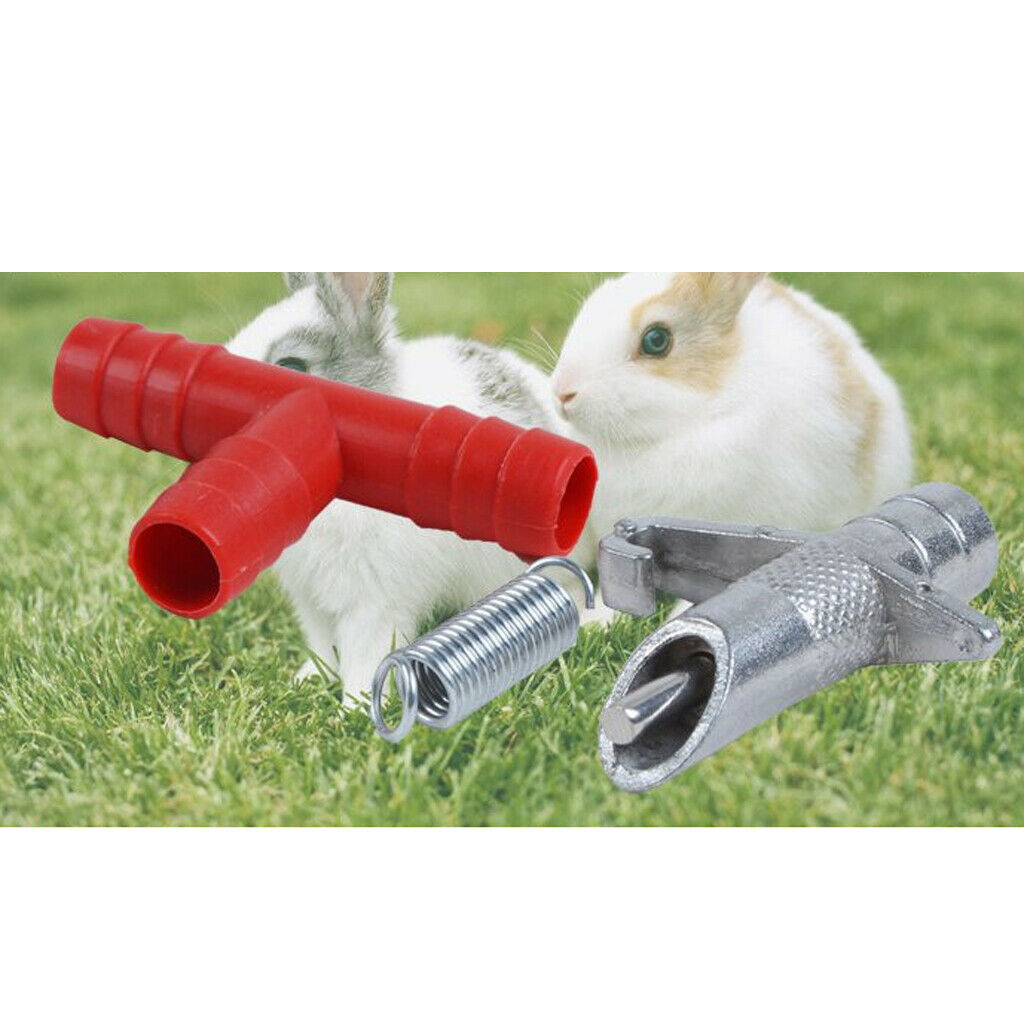 Rabbit Water Feeder Rodent Rabbit Ferret Mouse Nipple Water Drinker 20 piece