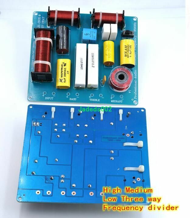 1pcs 300W 3-way Speaker frequency divider KTV stage audio crossover Splitter