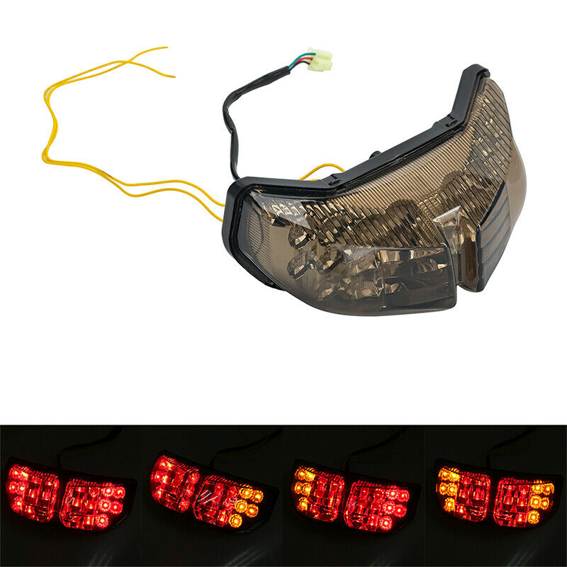 Motorcycle Rear Brake LED Taillight Smoke Lens For Yamaha FZ1 FZ8 2006-2012