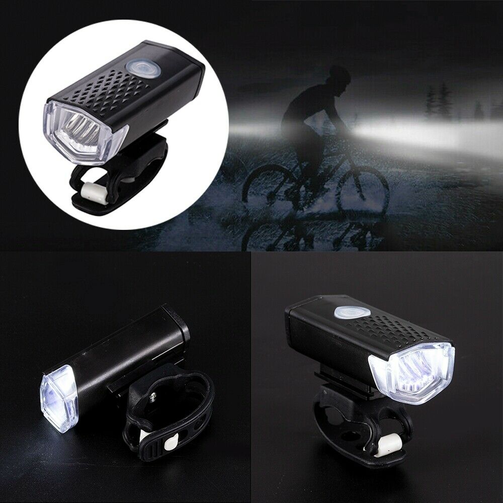 LED USB Waterproof Rechargeable Bicycle Light Headlamp Headlight Bike Front Lamp