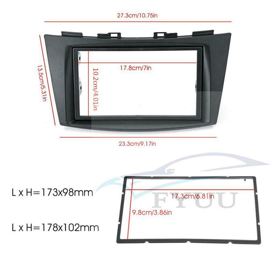 Car Radio Stereo Fascia Panel Cover Trim Plate Frame Bezel For Suzuki Swift11-16