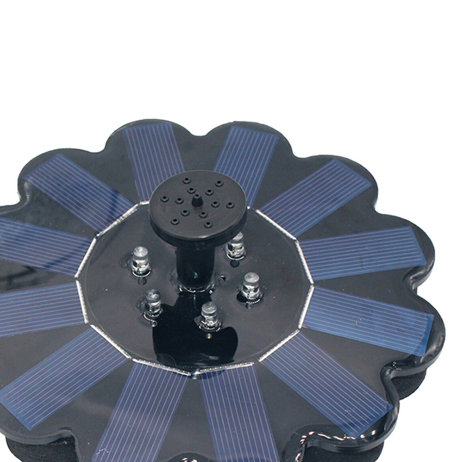LED Petal Shape Solar Power Fountain Pump for Garden Fish Tank Outdoor Decor