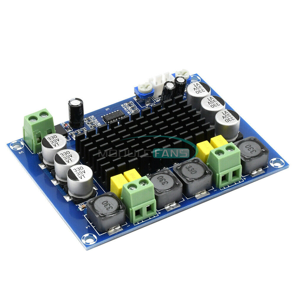DC 12V 24V TPA3116 D2 120W+120W Dual Channel Digital Power Audio Amplifier Board