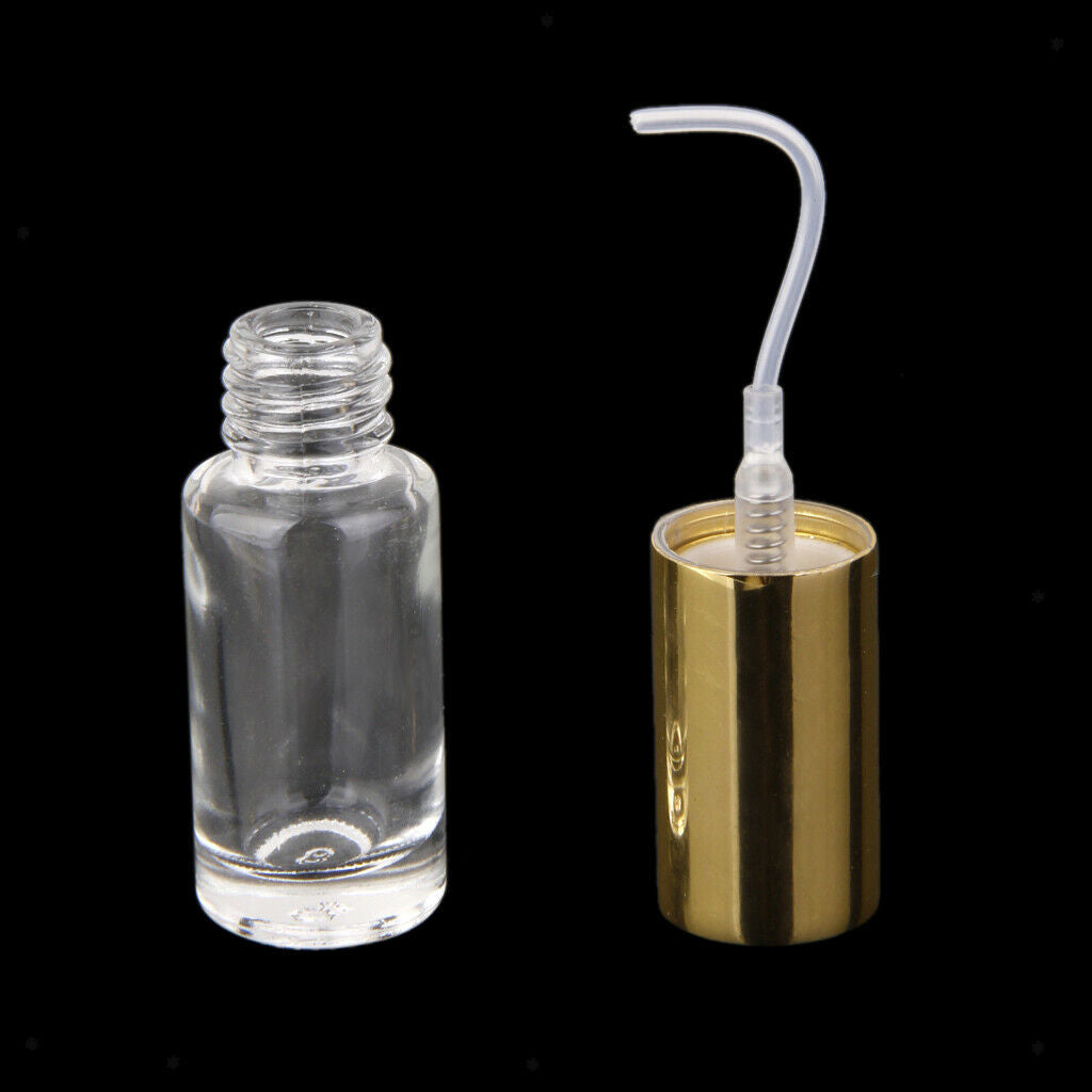 5x Mini Glass Refillable Perfume Empty Bottle Pump Spray Container Vial 5ml