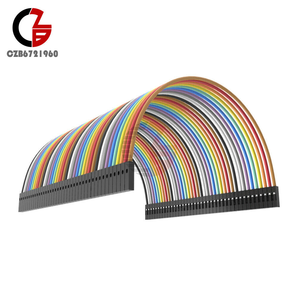 40x Dupont wire 10cm Cables Line Jumper 1p-1p pin Connector Female to Female
