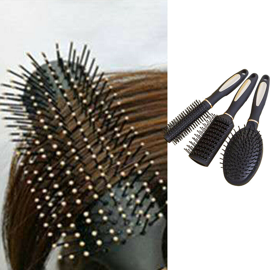 3-pack Hairbrush Massage Comb Hair Comb Kit No More   Anti-Static