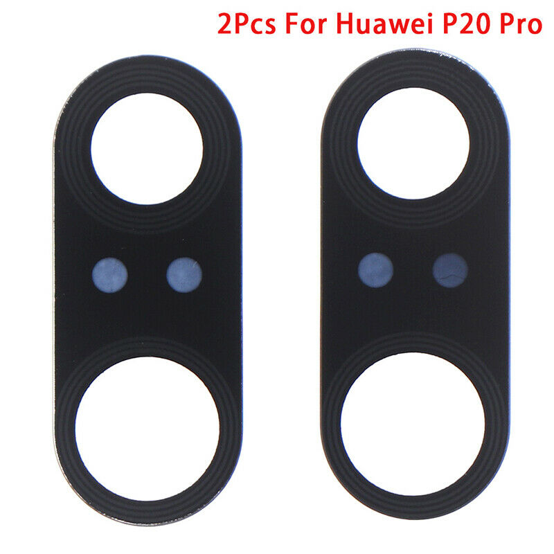 2Pcs For Huawei P20 Pro Back Rear Camera Lens Glass Cover with Replacemen.l8