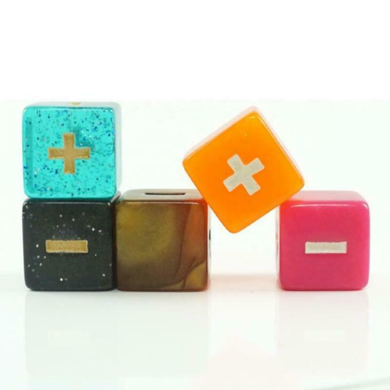 Pack of 10 Basic Addition & Subtraction Math Kit 16mm Dice Multi-color Colorful