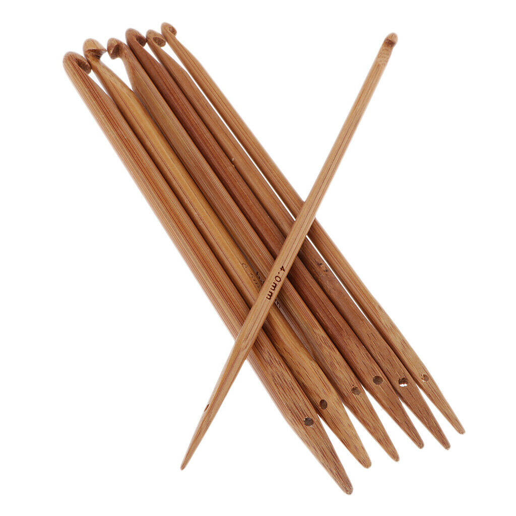 7Pcs/lot Bamboo Knitting Needle Sets Single Point Knitting Needle Wrap Bamboo