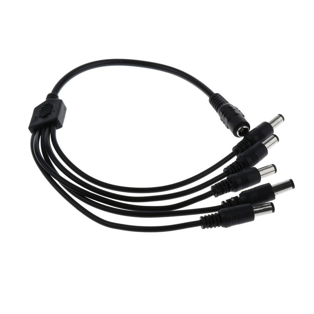 Durable DC 1 Female to 5 Male Output Power Splitter Cable Cord Y Adapter
