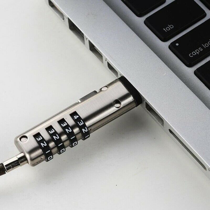 4 Digital Universal Lock USB Laptop Security Cable Lock for Computer P3U1