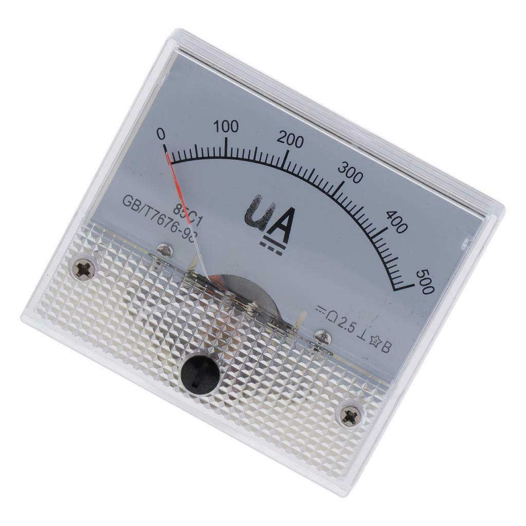 Accurate 85C1-uA Panel DC Ampere Tester Current Measuring Tools 0-500uA