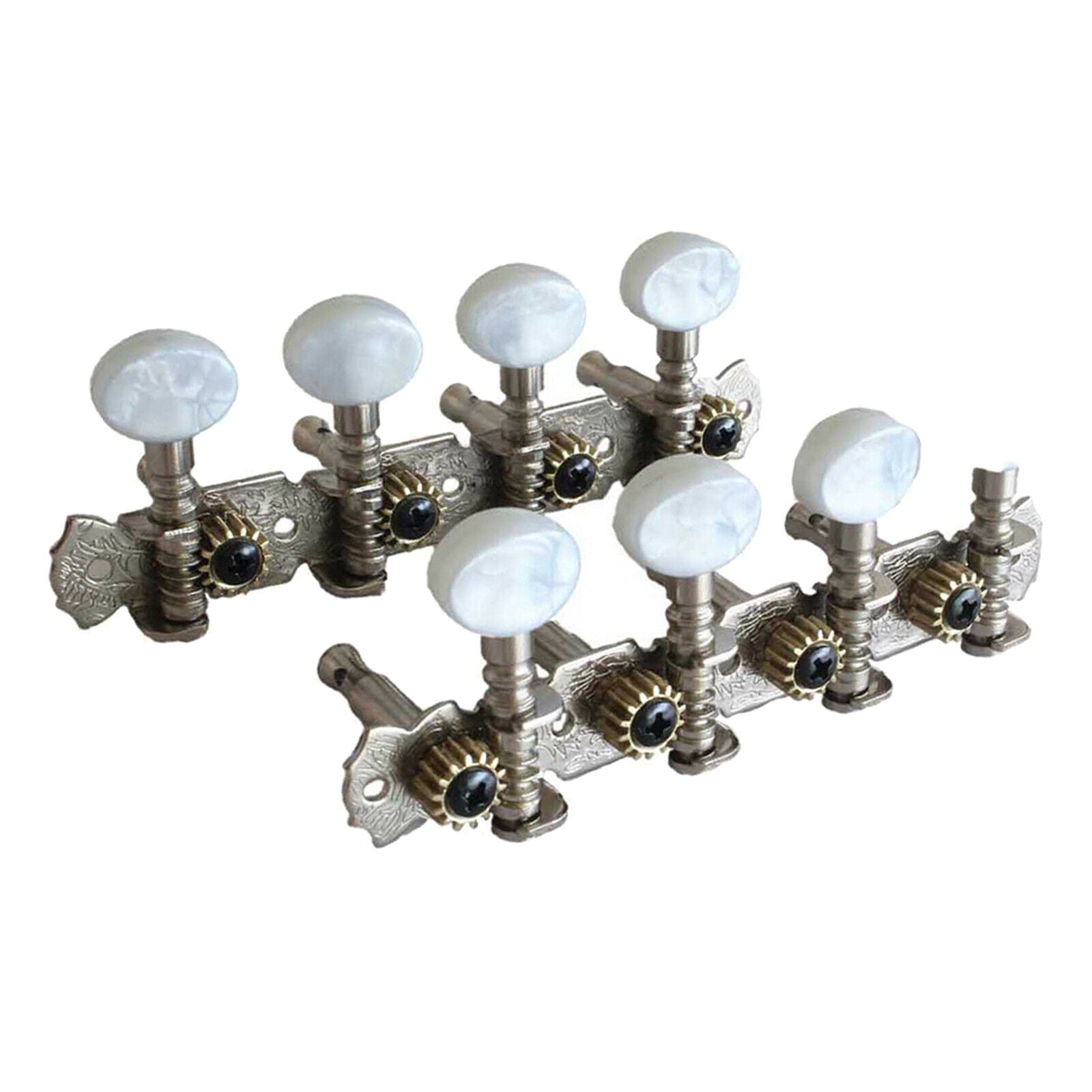 Guitar Mandolin Tuning Pegs Open Knob Round Heads Machine Heads Tuners 4L 4R