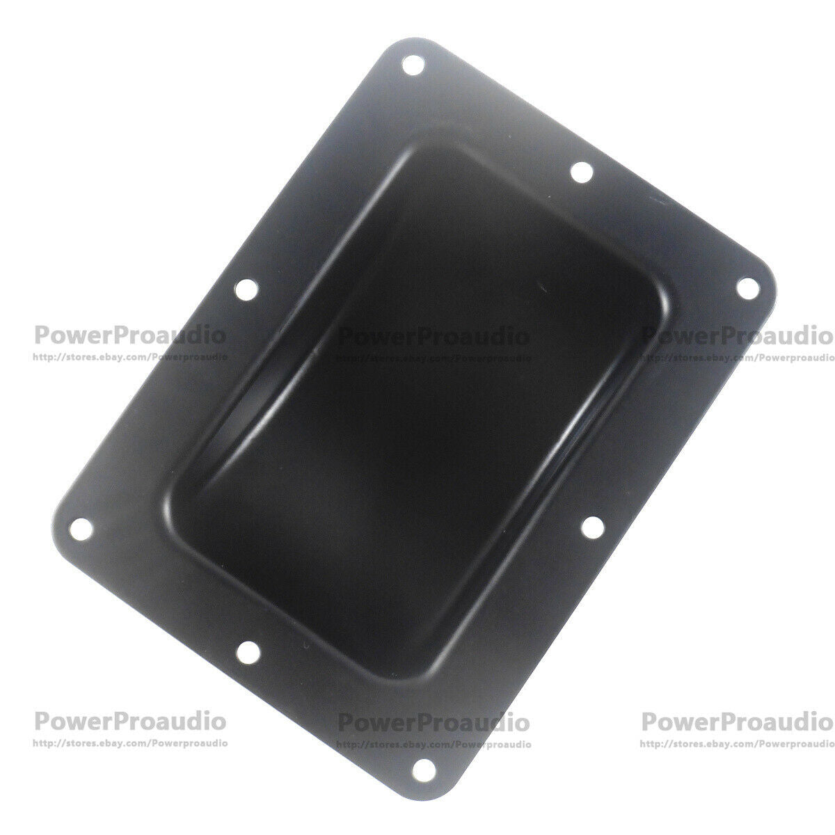 2Pcs Recessed Black Castor Dish 6" x 4" to Fit 3" or 4" Wheels For ATA Cases