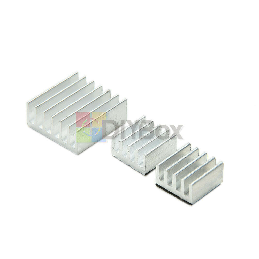 3PCS Raspberry Pi 2 Aluminium Heatsink Kit Self Adhesive Heat Sink For Arduino