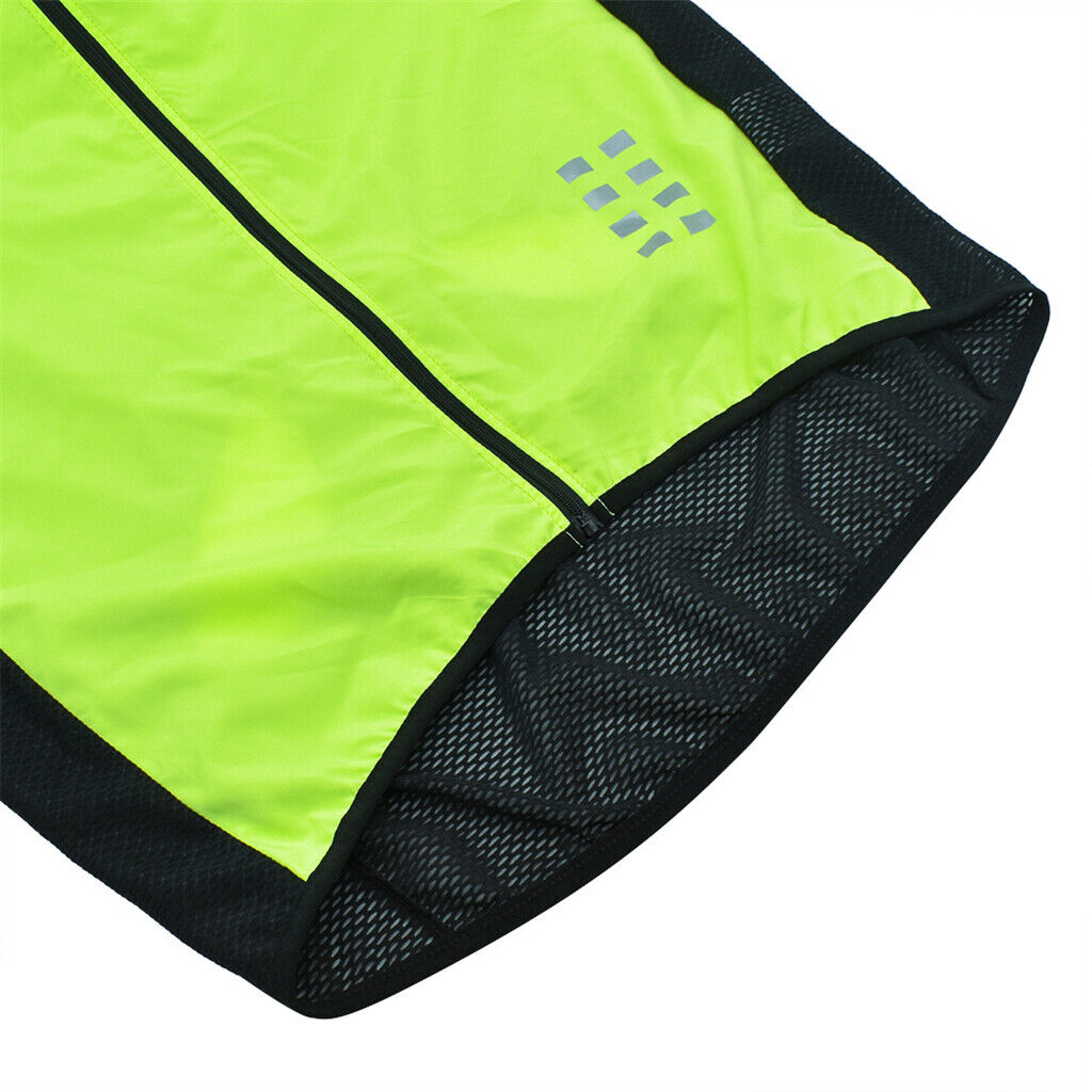 Cycling Vest Bicycle Quick Dry Running Riding Safety Vest Green L