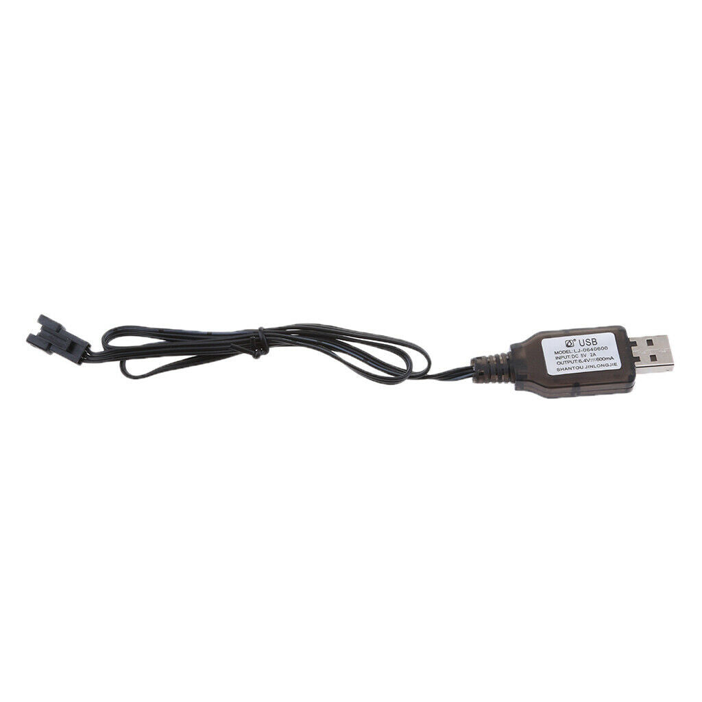 Premium 6.4V USB to SM-3P Lithium Battery Charger Cable for RC Drone